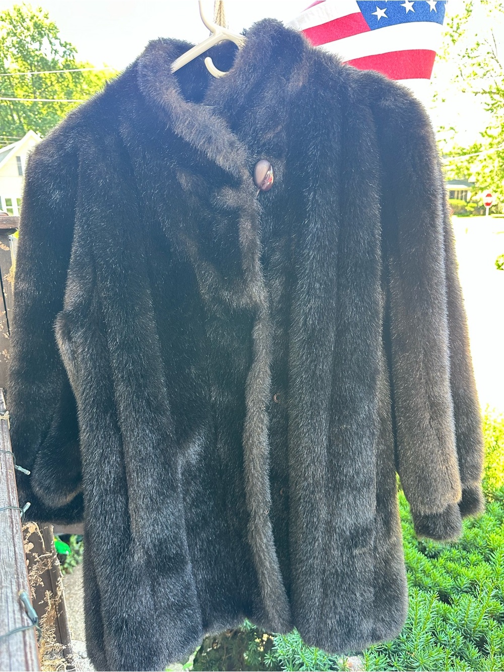 Hillmoor Luxe Black Faux Fur Teddy Coat